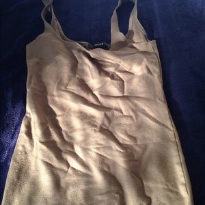 Olive green form fitting dress